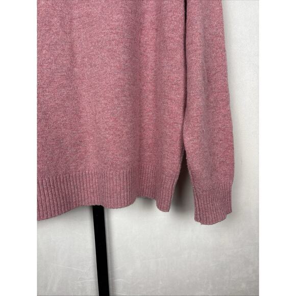J. Crew Men’s Supersoft Lambswool Blend Crewneck Sweater Large Light Red Preppy - Picture 13 of 13
